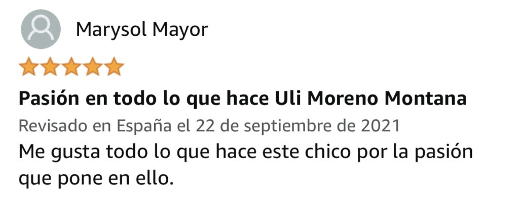 Opinión libro Uli Moreno Montana